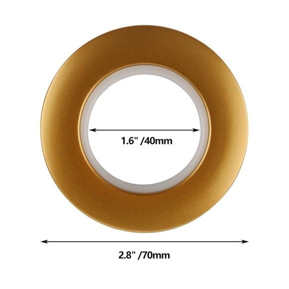 Set of 32 Gold Plastic Curtain Grommet Rings D.I.Y. - Picture 3 of 10